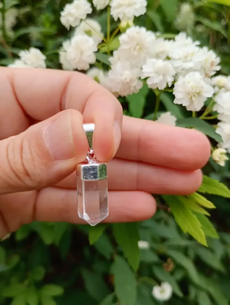 Dije Cuarzo Cristal Fascetado