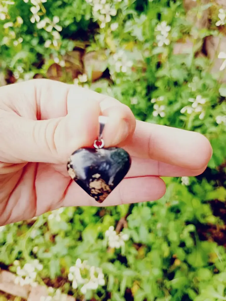 Dije Corazon Onix Negro