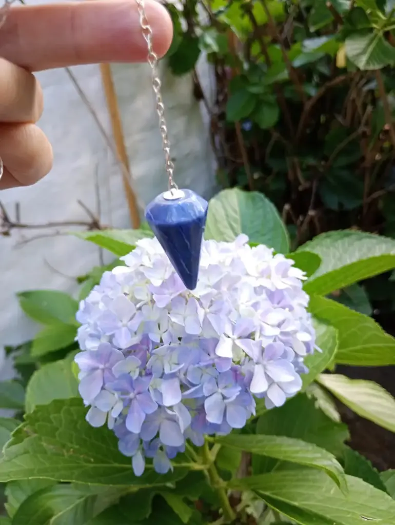 Pendulo Cuarzo Azul Piramidal